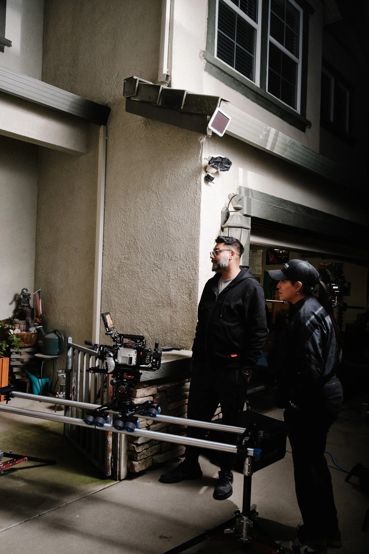 On set during a film production — event photography by Steven Lelham in California